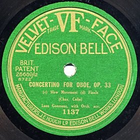 78 disc label - Colin Concertino