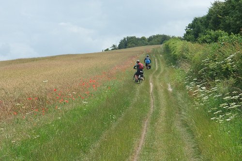 Chiltern Traverse, end of day 1 - view of Aldbury from The Greyhound Inn (photo Jeremy Polmear)
